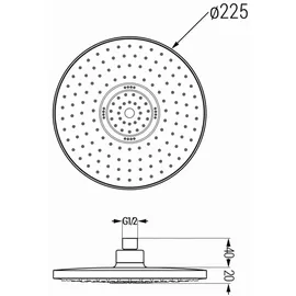 Mexen D-05 Regenduschkopf 22 cm (79705-20)