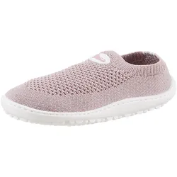 Barfußschuh LEGUANO "LEGUANITO SCIO", Kinder, Gr. 26, rosa (altrosa), Textil, glänzend, sportlich, Schuhe, Slipper, Freizeitschuh, Bequemschuh verstärkt das taktile Empfinden