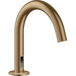hansgrohe AXOR Uno Elektronik-Waschtischmischer, Ausladung 147mm, 38010140, Farbe: Brushed Bronze