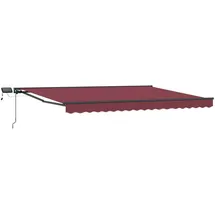 vidaXL Manueller Markisenrahmen 4,5 x 3,5 m grau