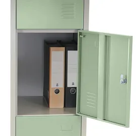 Mendler Schließfach Boston T163 180 x 38 x 45 cm Grün