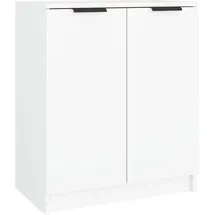 vidaXL Schuhschrank 59 x 70 x 35 cm weiß / weiß