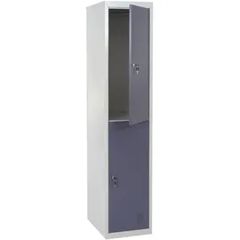 Mendler Boston Schließfach 185x38x45cm dunkelgrau
