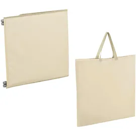 [en.casa] Strandmatten-Set, Beige Textil, Metall, 143x44x48 cm Gartenmöbel, Gartenliegen