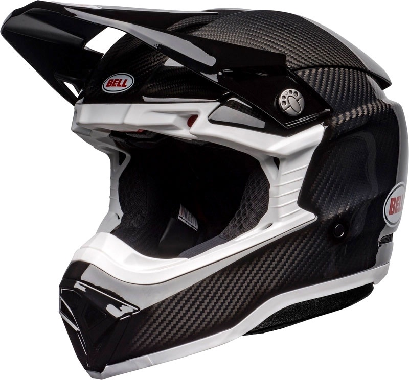 Bell Moto-10 Spherical Solid, Motocrosshelm - Schwarz/Rot - XL