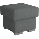 Mirjan24 Polsterhocker, Dunkelgrau, Textil, Quadratisch, 50x45x50 cm, Wohnzimmer, Hocker, Sitzhocker