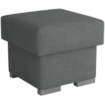 Mirjan24 Polsterhocker, Dunkelgrau, Textil, Quadratisch, 50x45x50 cm, Wohnzimmer, Hocker, Sitzhocker