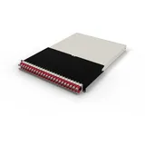 PATCHBOX patchbox.one / 30RU / STP (1,8 m) mit 24 Kassetten, Patchkabel Cat. 6a, U/FTP, PoE, Kabel rot