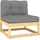 vidaXL Garten-Lounge-Set 9-tlg. beige/grau