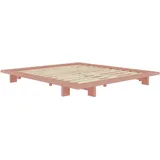 Karup Design Bettgestell »JAPAN BED Bodenbett, Holzrahmen, Futonbett, Jugendbett, Holzbett«, Massivholzbett mit Lattenrost, Kiefer massiv, Doppelbett ohne Kopfteil