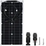 25w 16v Tragbares Solarpanel-set, Flexibel Und Wasserdicht Für Den Außeneinsatz, Mit Anschluss Zum Laden Von 12v-autobatterien, Wohnmobilen Und Yachten.