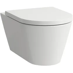 Wand-Tiefspül-WC Laufen Kartell, spülrandlos (Ausführung: Wand-Tiefspül-WC Laufen Kartell spülrandlos 370x285x545mm weiß)