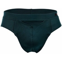 Hom Slip - Comfort Mini Brief HO1,Tencel soft, Unterwäsche, einfarbig Dunkelgrün L