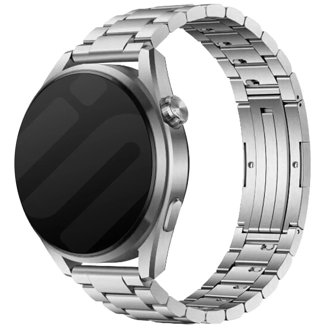 Strap-it Oneplus Watch Armband Titan 'One Push' für OnePlus Watch 4  - 47mm - Titan - Butterfly-Verschluss