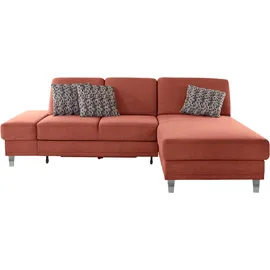 sit&more Ecksofa »Clio L-Form« wahlweise mit Bettfunktion oder Vorziehsitz und Bettkasten, Federkern