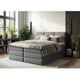 MID.YOU Boxspringbett 160 x 200 cm H2 Anthrazit