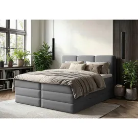 Roller Boxspringbett 160 x 200 cm H2 Anthrazit
