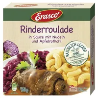 Erasco Rinderroulade in Sauce mit Nudeln und Apfelrotkohl 1 St.