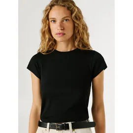Pepe Jeans Damen, Merida T-Shirt schwarz, (Schwarz), XS - XS