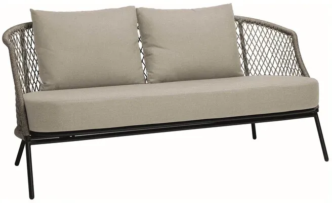 Stern Möbel 2-Sitzer Lounge Sofa Odea grau, Designer Jürgen Sohn, 72x160x78 cm