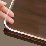 GYYFQH Tischfolie Transparent 2mm Matt,Tischfolie Nach Maß Mit Muster,Tischdecke Transparent 200x100,Tischfolie Matt Transparent,wasserdichte Schutzhülle(StyleA,90×160cm)