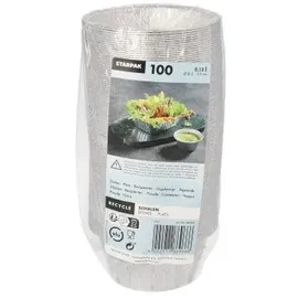 Papstar Starpak 100 Schalen, Alu rund 0,12 l Ø 8,5 cm · 3,9 cm