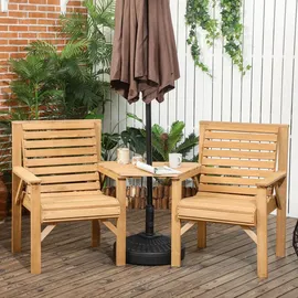 Outsunny Bistroset 3-tlg. Braun