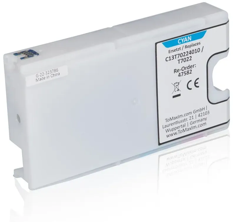Kompatibel zu Epson C13T70224010 / T7022 XL Tintenpatrone, cyan