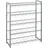 Haku-Möbel Schuhregal 80 x 106 x 30 cm silber / silber