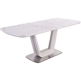 SalesFever Devin 160/200 x 76 x 90 cm weiß/silber