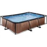 EXIT TOYS Wood Pool Set 300 x 200 x 65 cm inkl. Filterpumpe