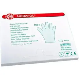 NOBAMED Nobafol, 100 Stück, Folienhandschuhe Nobamed Größe medium)