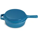 Echtwerk Kochtopfset, Blau, Metall, 2-teilig, 2,5 L,2,5 L, rund, backofengeeignet, leichte Reinigung,backofengeeignet, Kochen, Töpfe, Topfsets