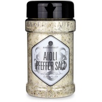 Ankerkraut Aioli-Pfeffer Salz, für Aioli-Butter, Finisher-Salz, 310g im Streuer
