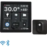 Shelly Wall Display Black + BLU H&T Black - WiFi touch screen