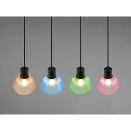 meineWunschleuchte Quenya 4-flg. 90 cm bunt Glas