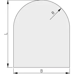 Glasbodenplatte quadratisch