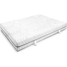 sleezzz 7 Zonen Viskoelastik-Matratze Sleezzz Smart 180 x 200 cm, Höhe 18 cm, Härtegrad H3 mit Air Memoryschaum + 2 x Sleezzz® Smart höhenverstellbares...