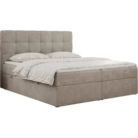 MKS Meble Boxspringbett 140 x 200 cm H3 Beige