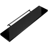 CASARIA Wandregal Schweberegal 90cm Hochglanz Schwarz