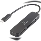 Renkforce RF-PCR-230 Externer Speicherkartenleser USB-C® (USB 3.2 Gen 1) Schwarz