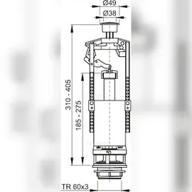 alcadrain Ablaufventil mit STOP-Taste