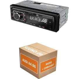 JUST SOUND best choice for caraudio Autoradio Einbaupaket JBL Celebrity 150 für Audi A4 B6 + Symphony + Bose Schwarz Bluetooth USB