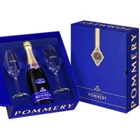 Pommery Brut Royal Geschenkset: 1 Flasche + 2 Gläser