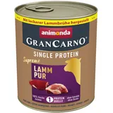 Animonda 24 x 800 g animonda GranCarno Adult Single Protein Supreme Lamm Pur Hundefutter nass