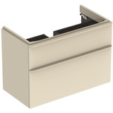 Geberit Smyle Square Waschtischunterschrank 2 Schubladen sand-grau (500.354.JL.1)