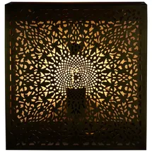 Marrakesch Orient & Mediterran Interior Orientalische Wandlampe Wandleuchte Wanddeko Yakin Gold Antik