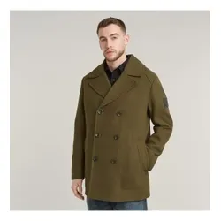 G-Star für Herren. D25402-D445-C744 Grüner Wollmantel (L), Lässig, Nachhaltig, Recycelte Wolle