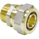 Pipetec Schraubfitting Übergangsstück Messing 16 mm x R 1/2