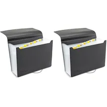 Rapesco Fächermappe 13 Fächer A4 Schwarz 1 St.